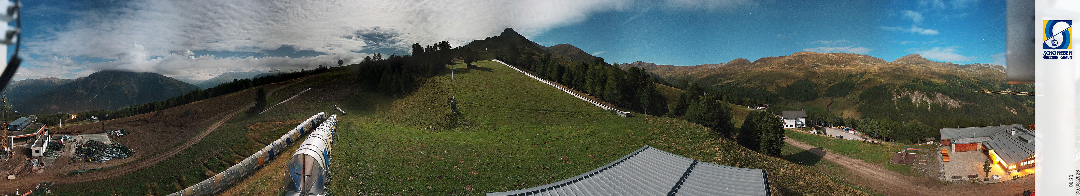 Archiv Foto Webcam Schöneben - Panoramablick von der Mittelstation