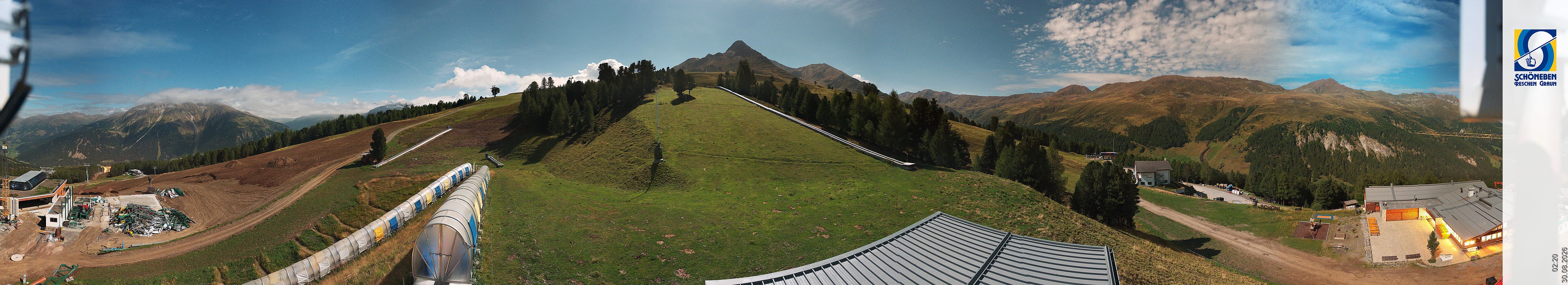 Archiv Foto Webcam Schöneben - Panoramablick von der Mittelstation