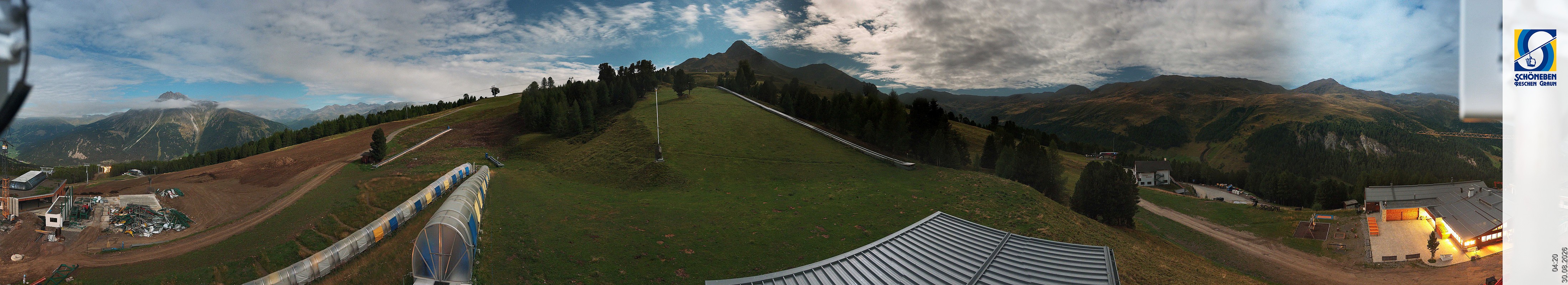 Archiv Foto Webcam Schöneben - Panoramablick von der Mittelstation