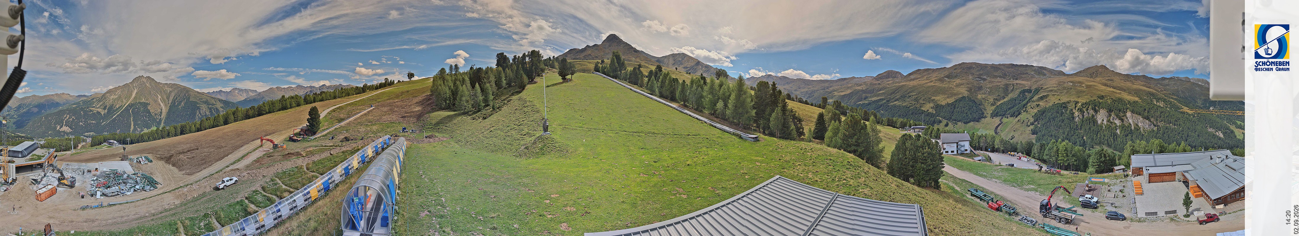 Archiv Foto Webcam Schöneben - Panoramablick von der Mittelstation