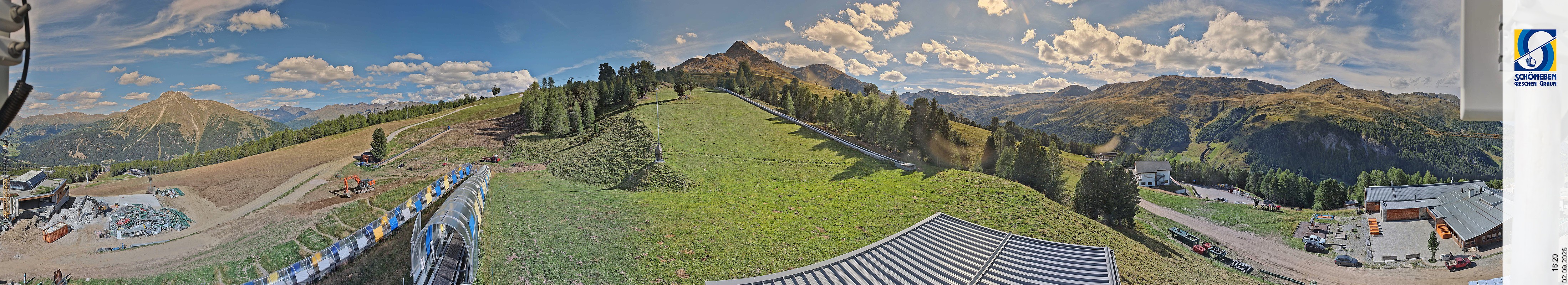 Archiv Foto Webcam Schöneben - Panoramablick von der Mittelstation