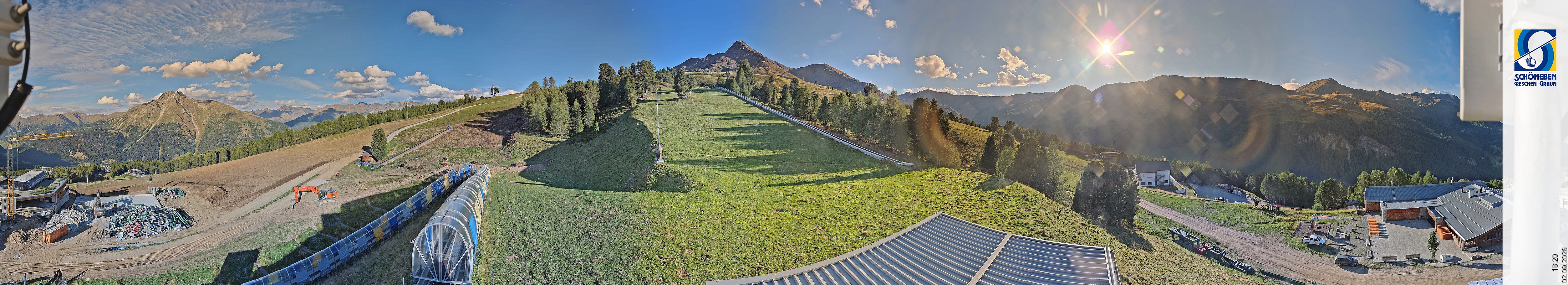 Archiv Foto Webcam Schöneben - Panoramablick von der Mittelstation