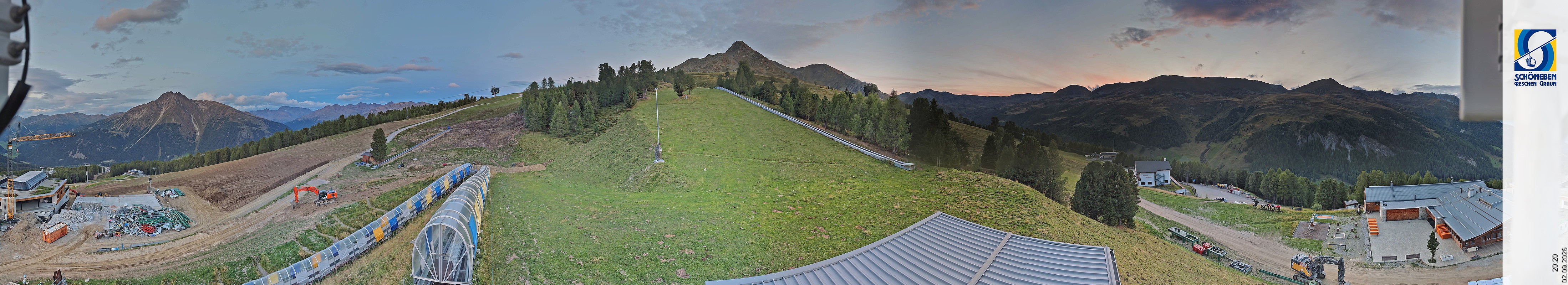 Archiv Foto Webcam Schöneben - Panoramablick von der Mittelstation
