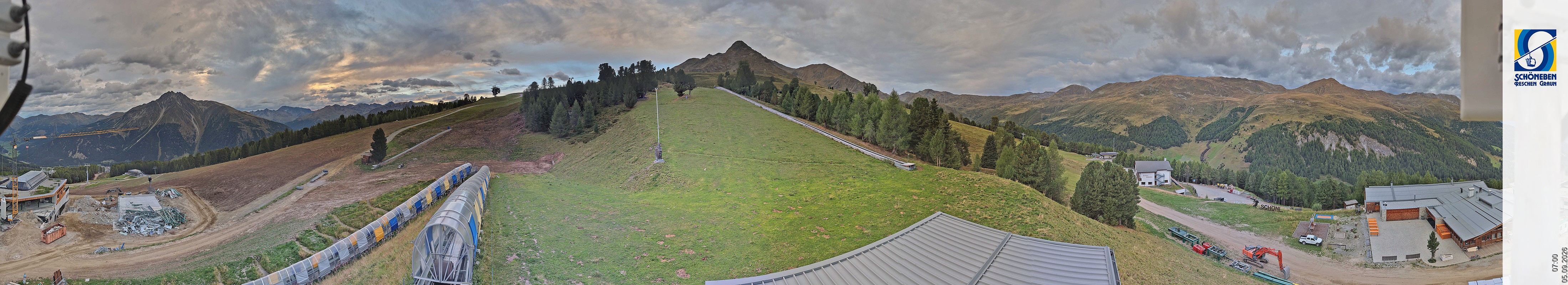 Archiv Foto Webcam Schöneben - Panoramablick von der Mittelstation