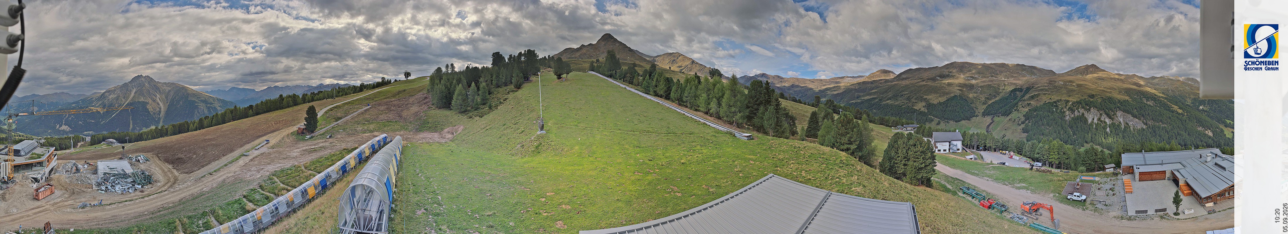 Archiv Foto Webcam Schöneben - Panoramablick von der Mittelstation
