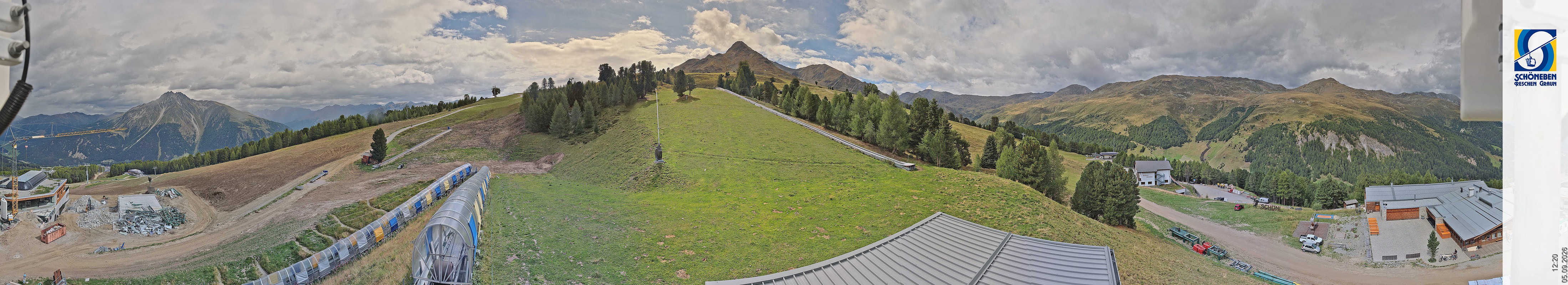 Archiv Foto Webcam Schöneben - Panoramablick von der Mittelstation