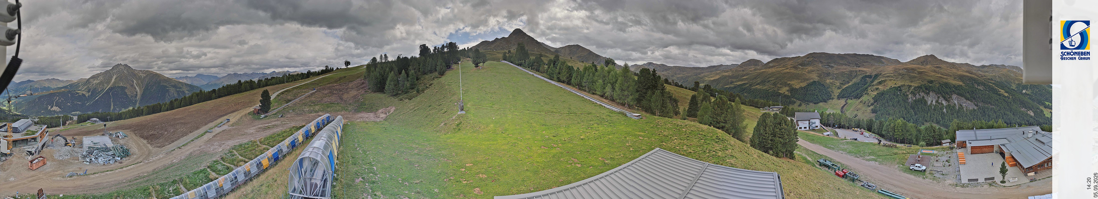 Archiv Foto Webcam Schöneben - Panoramablick von der Mittelstation