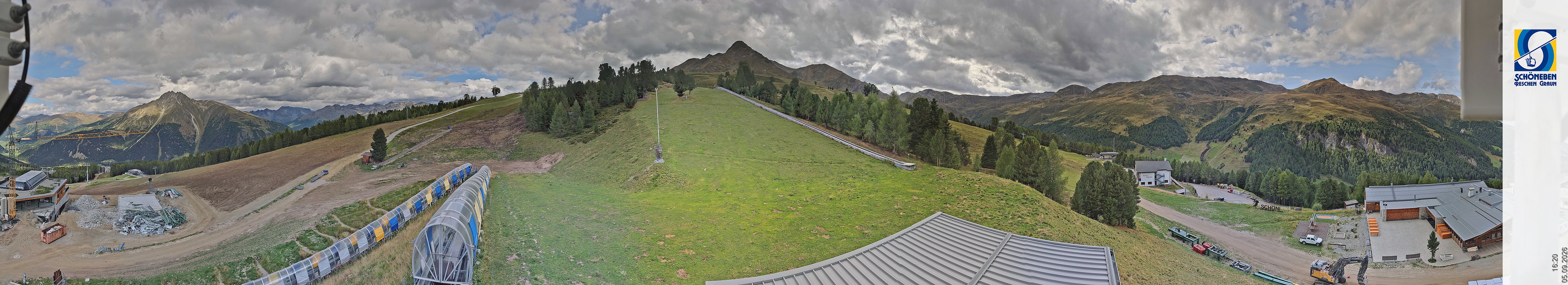 Archiv Foto Webcam Schöneben - Panoramablick von der Mittelstation