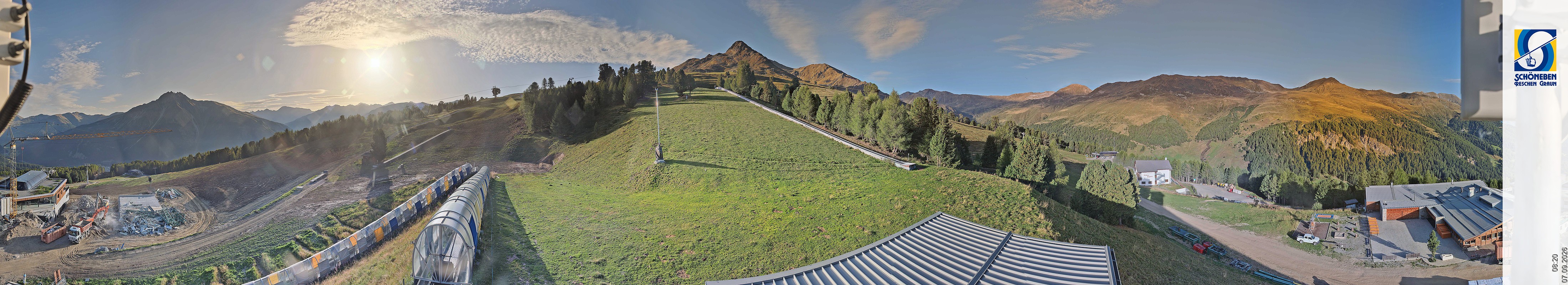 Archiv Foto Webcam Schöneben - Panoramablick von der Mittelstation