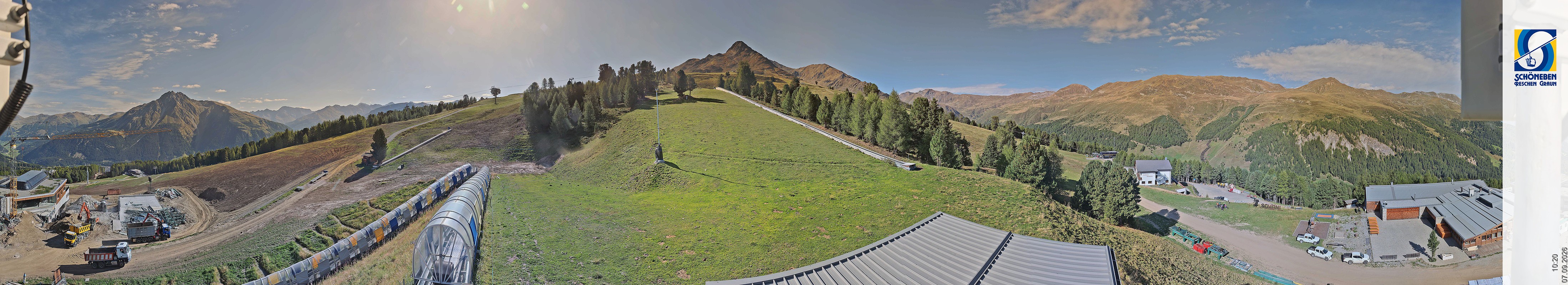 Archiv Foto Webcam Schöneben - Panoramablick von der Mittelstation
