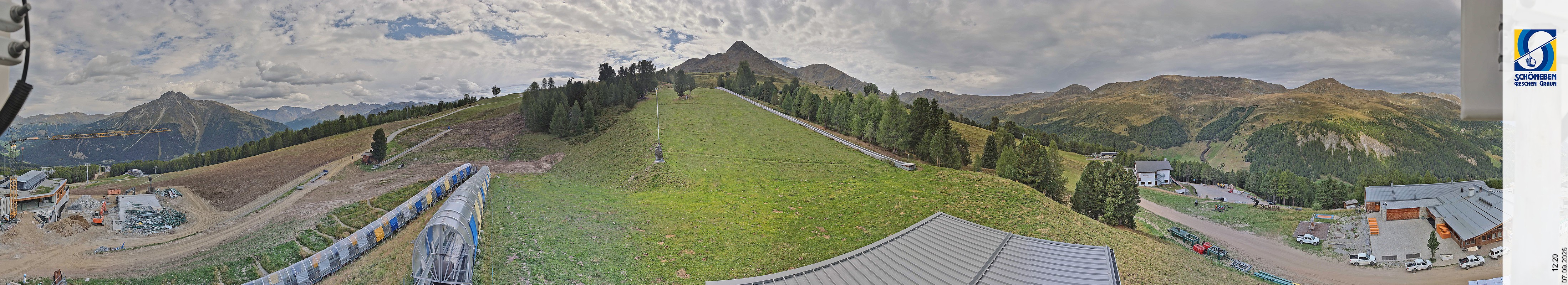 Archiv Foto Webcam Schöneben - Panoramablick von der Mittelstation
