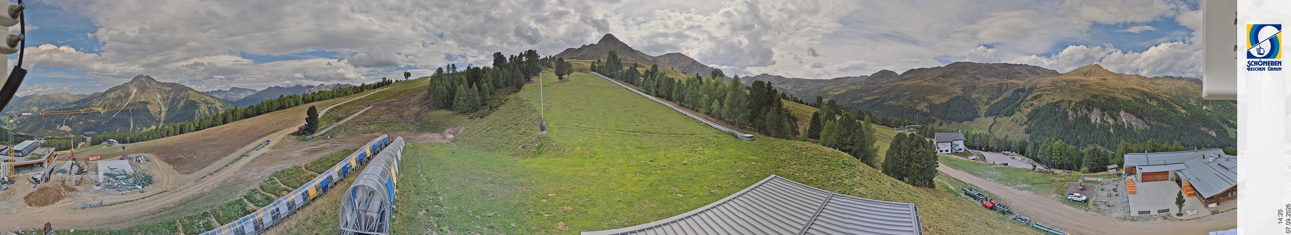 Archiv Foto Webcam Schöneben - Panoramablick von der Mittelstation