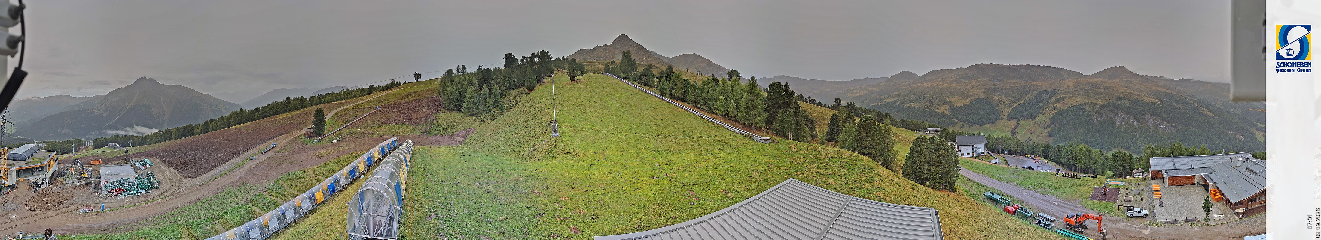 Archiv Foto Webcam Schöneben - Panoramablick von der Mittelstation