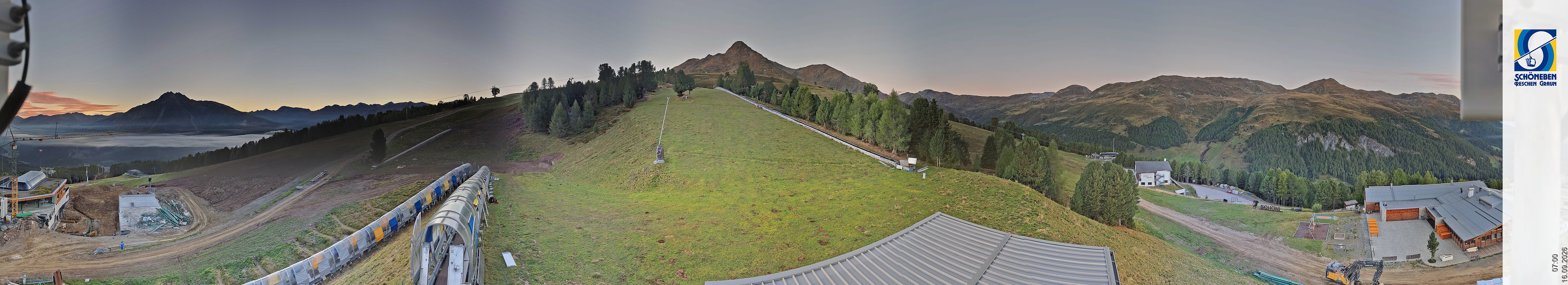 Archiv Foto Webcam Schöneben - Panoramablick von der Mittelstation