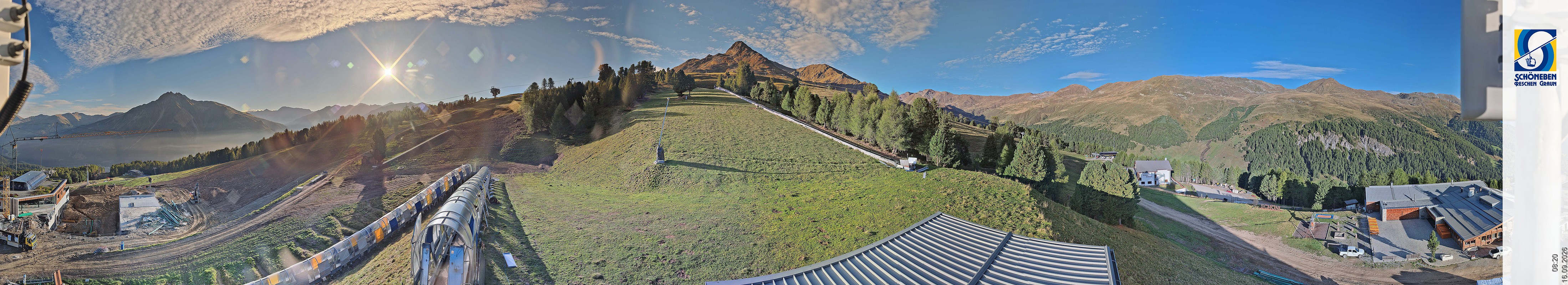 Archiv Foto Webcam Schöneben - Panoramablick von der Mittelstation