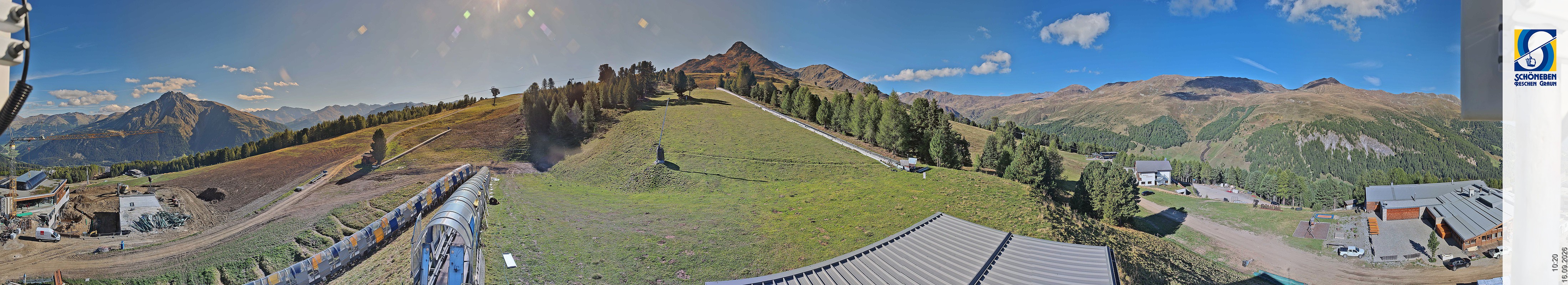 Archiv Foto Webcam Schöneben - Panoramablick von der Mittelstation