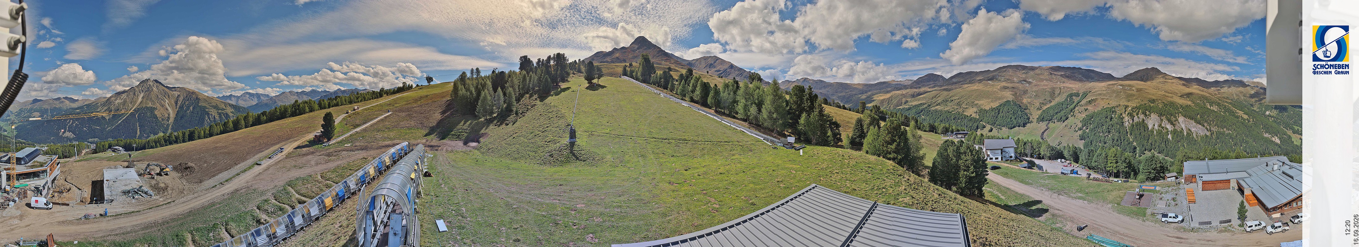 Archiv Foto Webcam Schöneben - Panoramablick von der Mittelstation