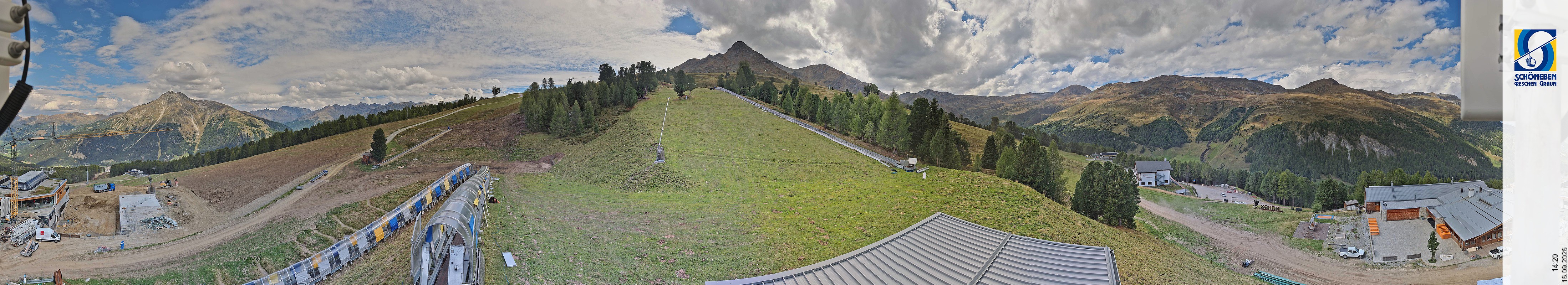 Archiv Foto Webcam Schöneben - Panoramablick von der Mittelstation