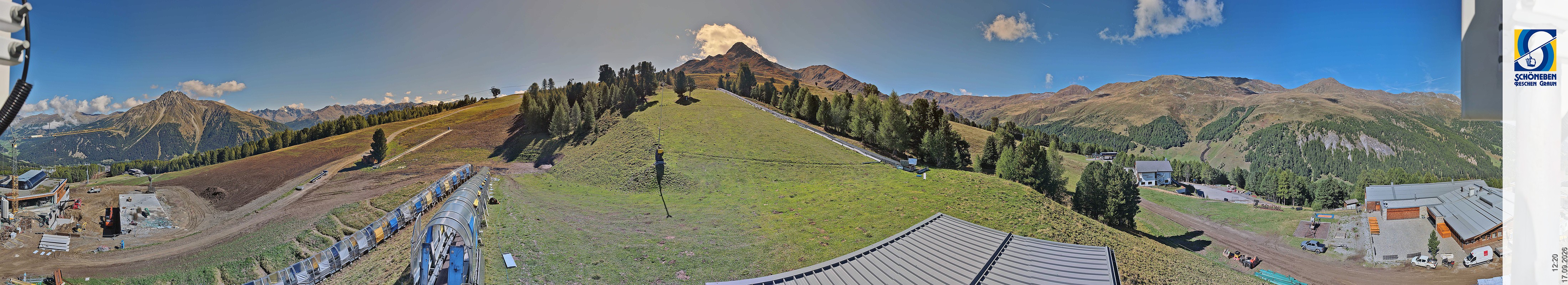 Archiv Foto Webcam Schöneben - Panoramablick von der Mittelstation