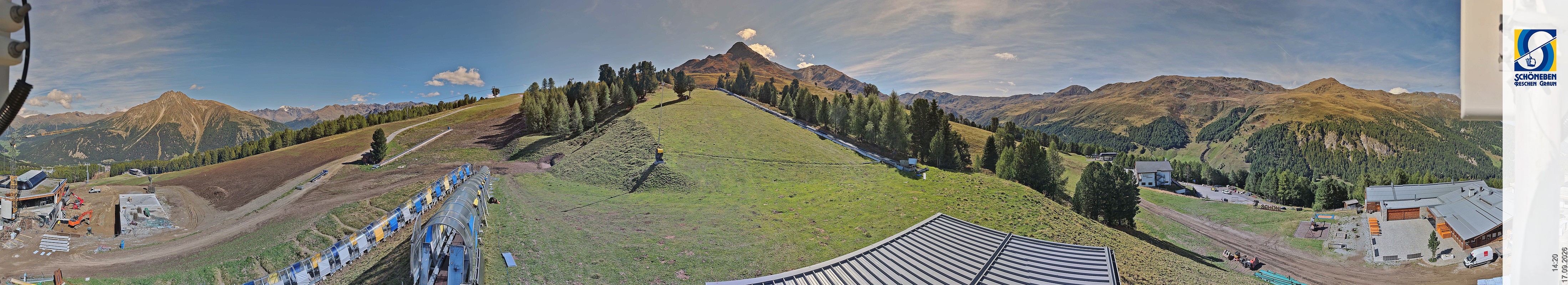 Archiv Foto Webcam Schöneben - Panoramablick von der Mittelstation