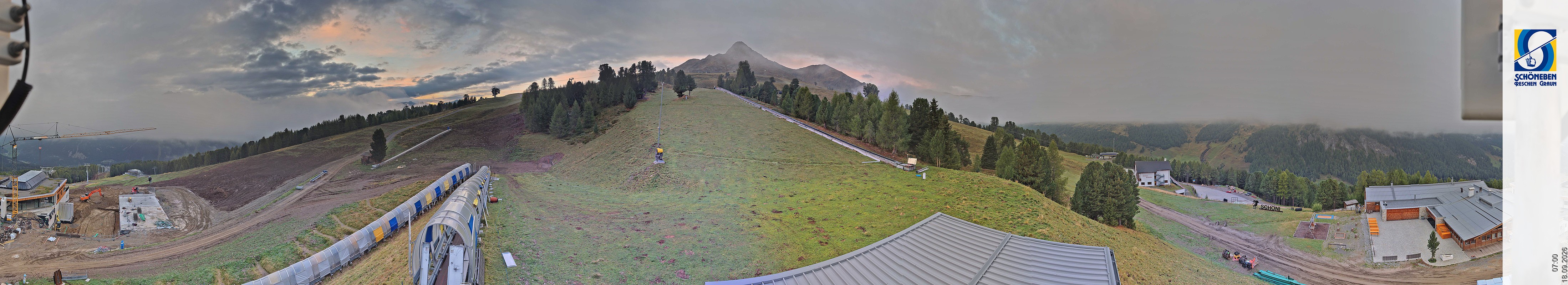 Archiv Foto Webcam Schöneben - Panoramablick von der Mittelstation
