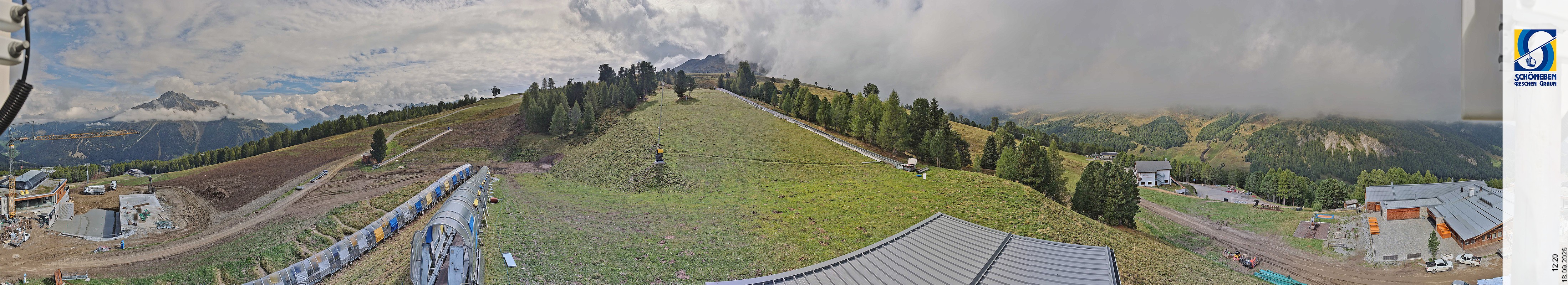 Archiv Foto Webcam Schöneben - Panoramablick von der Mittelstation