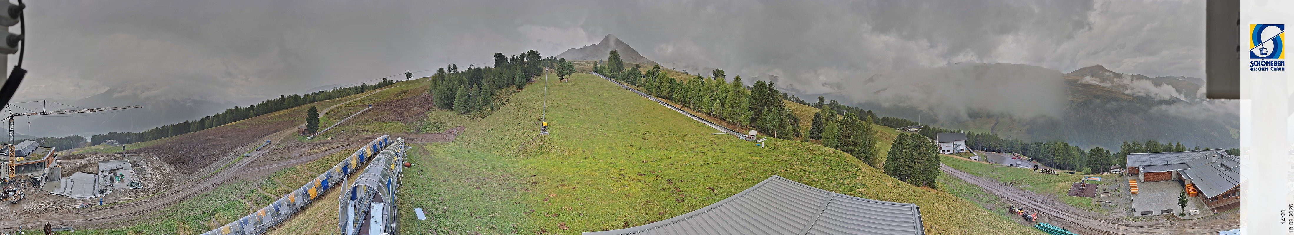 Archiv Foto Webcam Schöneben - Panoramablick von der Mittelstation