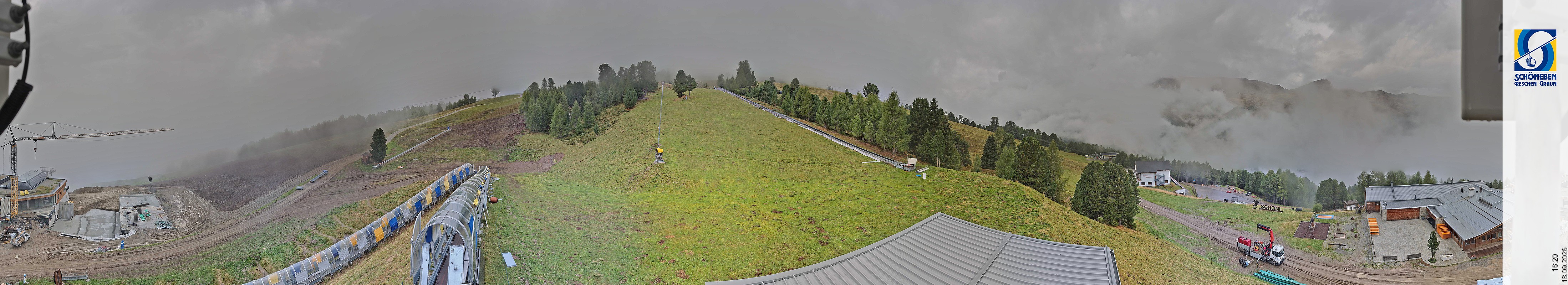 Archiv Foto Webcam Schöneben - Panoramablick von der Mittelstation
