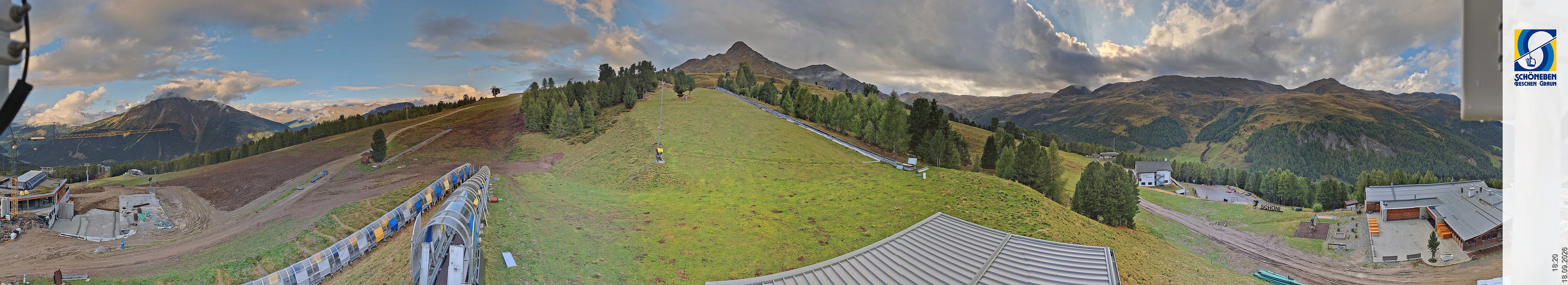 Archiv Foto Webcam Schöneben - Panoramablick von der Mittelstation