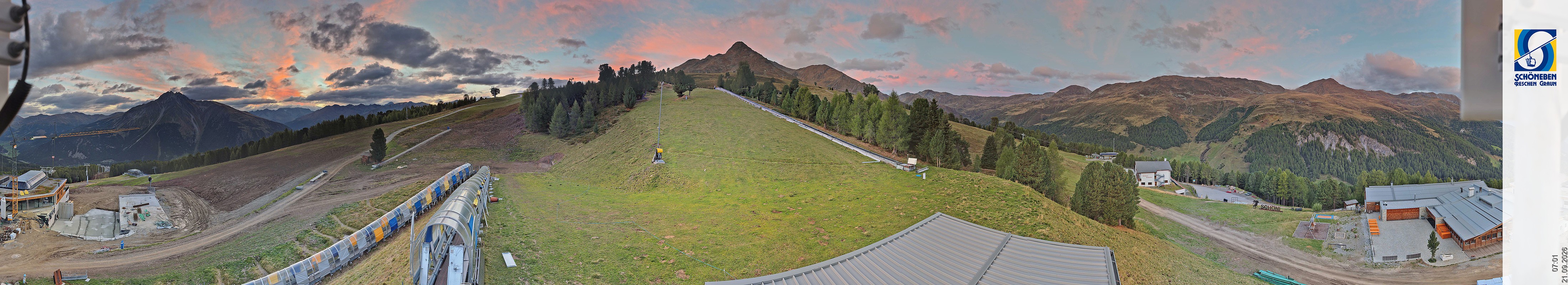 Archiv Foto Webcam Schöneben - Panoramablick von der Mittelstation