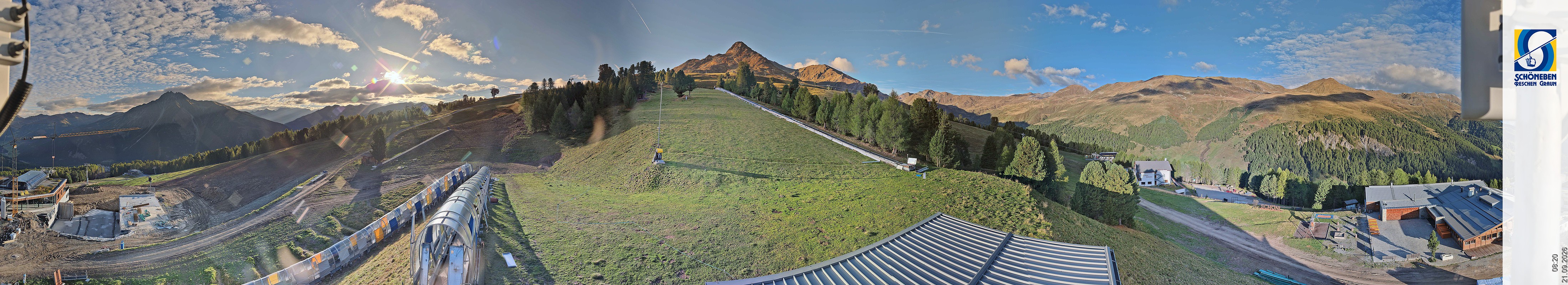 Archiv Foto Webcam Schöneben - Panoramablick von der Mittelstation