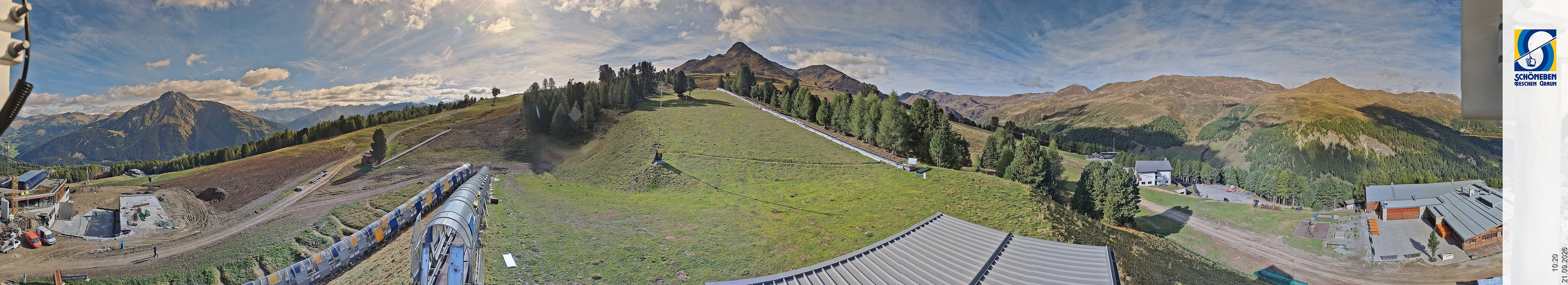 Archiv Foto Webcam Schöneben - Panoramablick von der Mittelstation