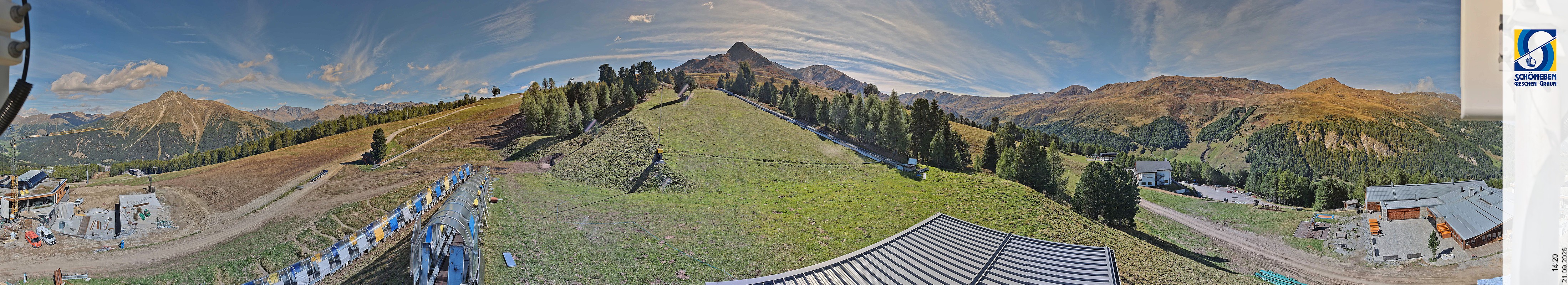 Archiv Foto Webcam Schöneben - Panoramablick von der Mittelstation
