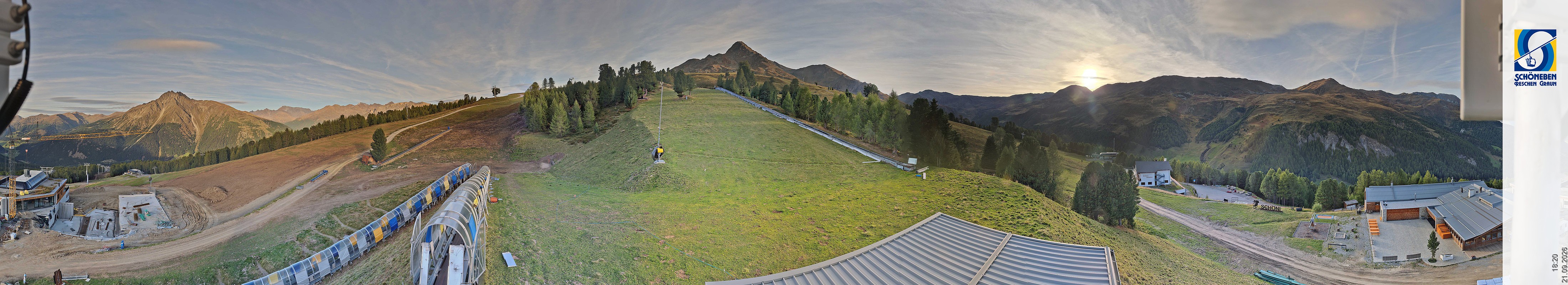 Archiv Foto Webcam Schöneben - Panoramablick von der Mittelstation