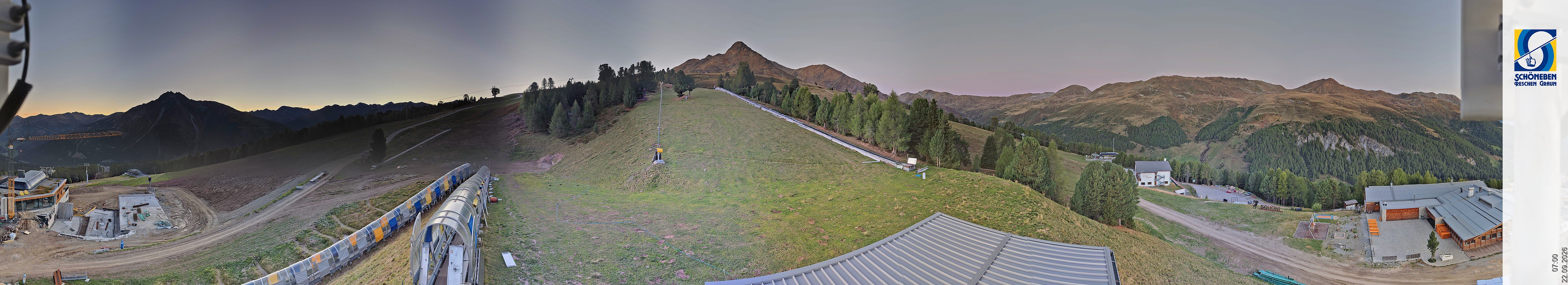Archiv Foto Webcam Schöneben - Panoramablick von der Mittelstation