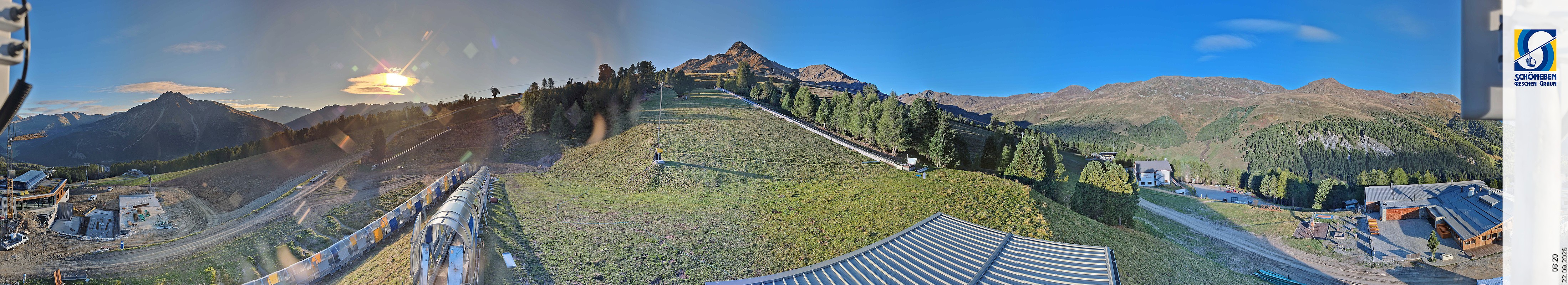 Archiv Foto Webcam Schöneben - Panoramablick von der Mittelstation