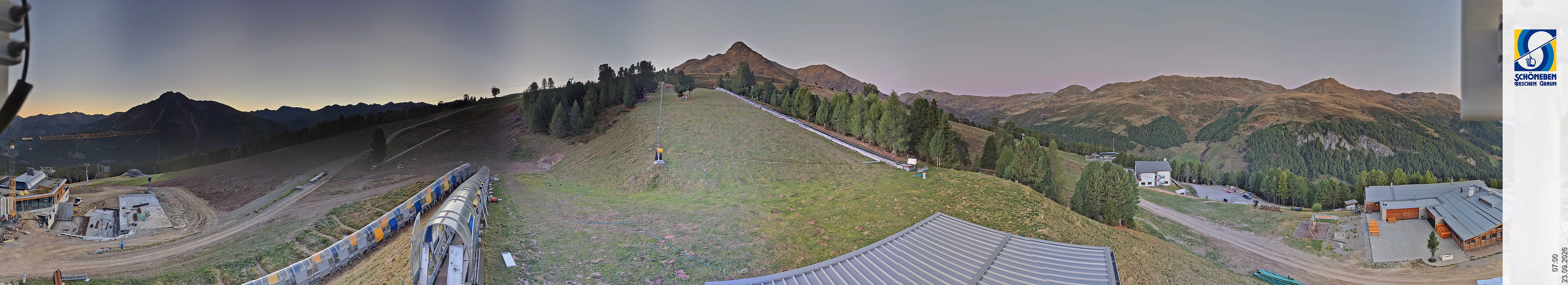 Archiv Foto Webcam Schöneben - Panoramablick von der Mittelstation