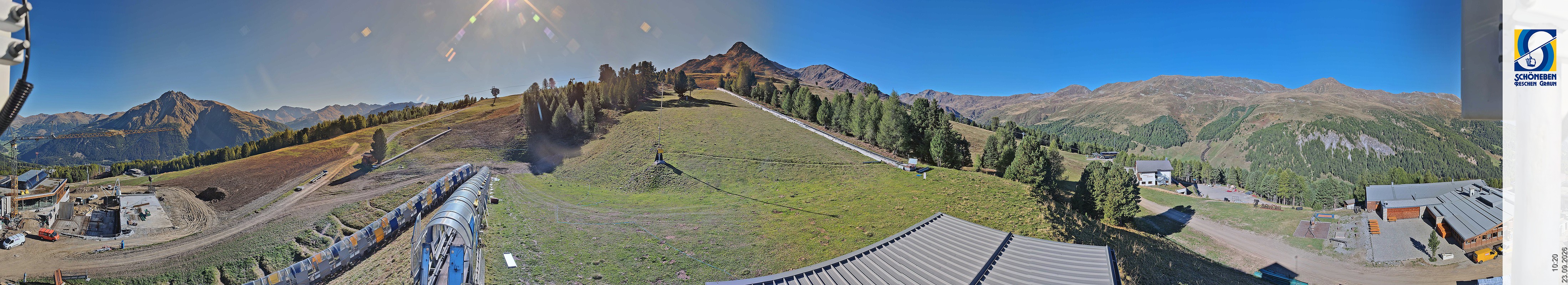 Archiv Foto Webcam Schöneben - Panoramablick von der Mittelstation