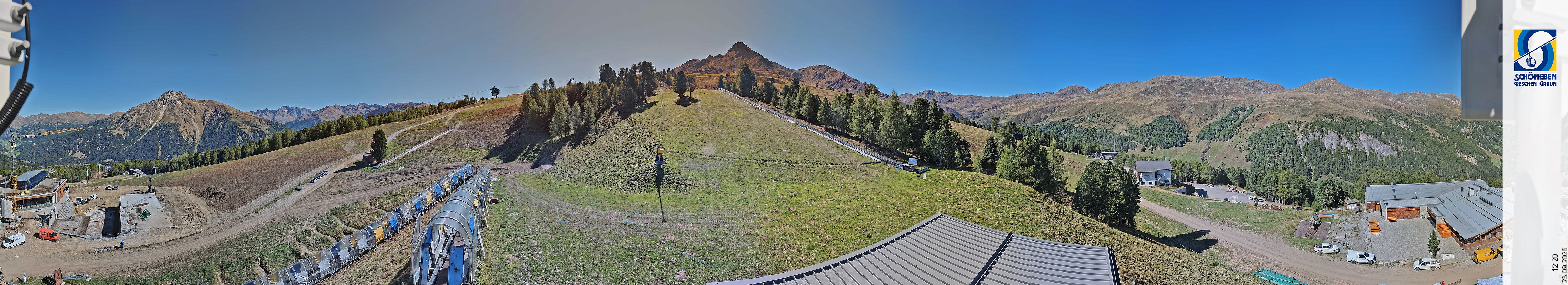 Archiv Foto Webcam Schöneben - Panoramablick von der Mittelstation