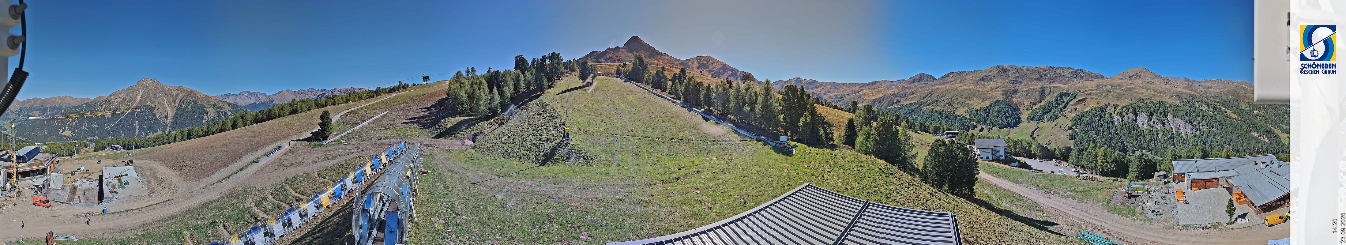 Archiv Foto Webcam Schöneben - Panoramablick von der Mittelstation
