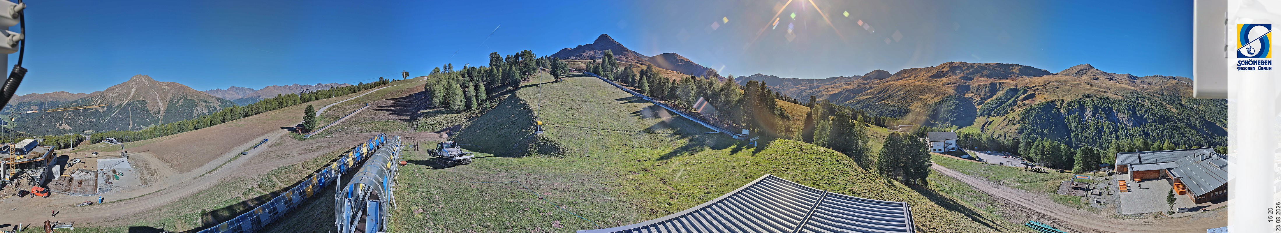 Archiv Foto Webcam Schöneben - Panoramablick von der Mittelstation
