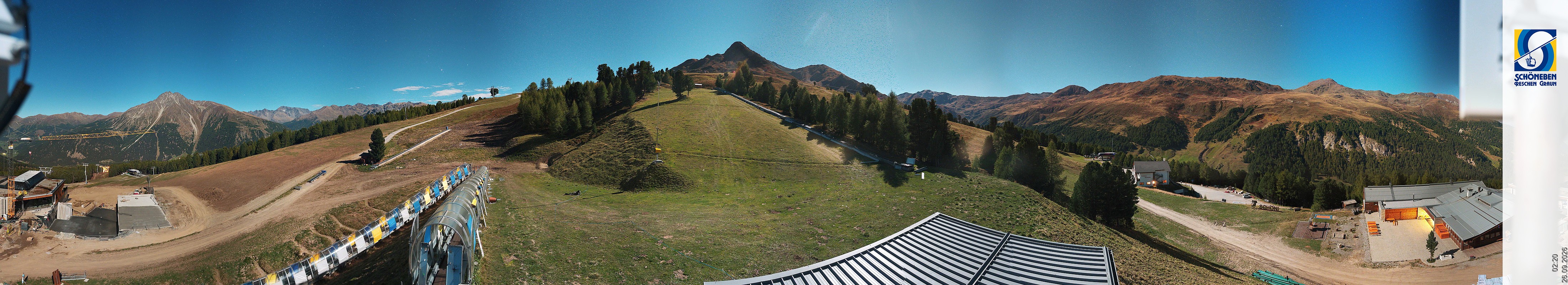 Archiv Foto Webcam Schöneben - Panoramablick von der Mittelstation
