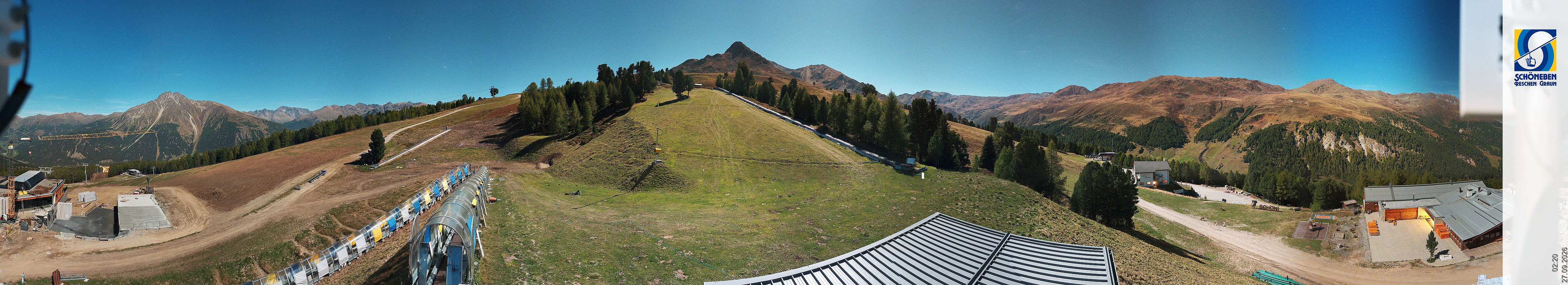 Archiv Foto Webcam Schöneben - Panoramablick von der Mittelstation