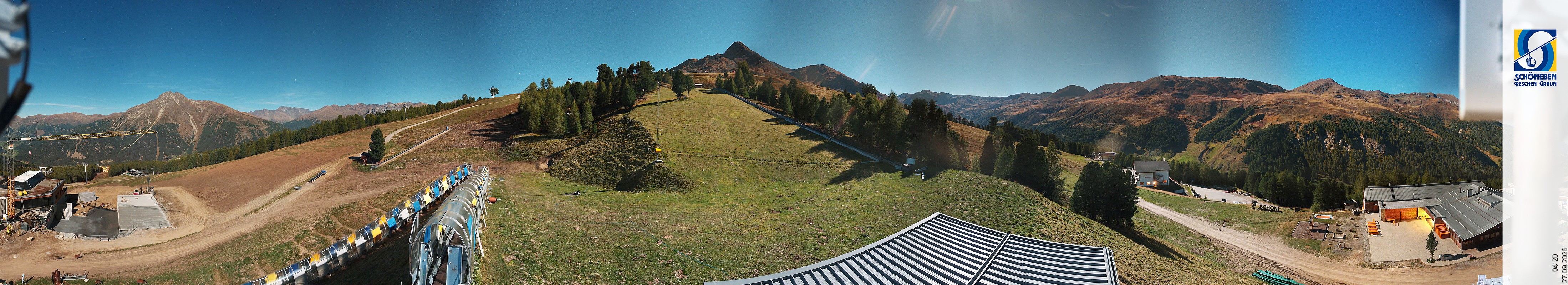 Archiv Foto Webcam Schöneben - Panoramablick von der Mittelstation