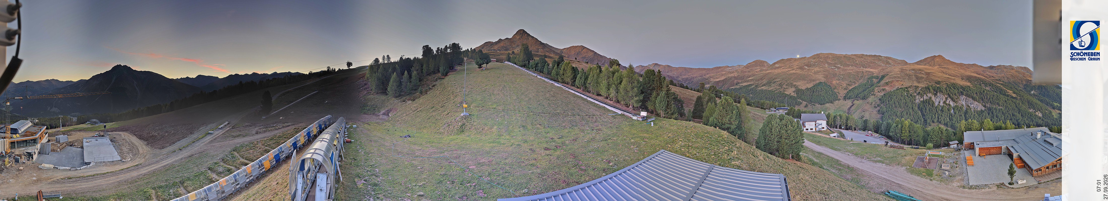 Archiv Foto Webcam Schöneben - Panoramablick von der Mittelstation