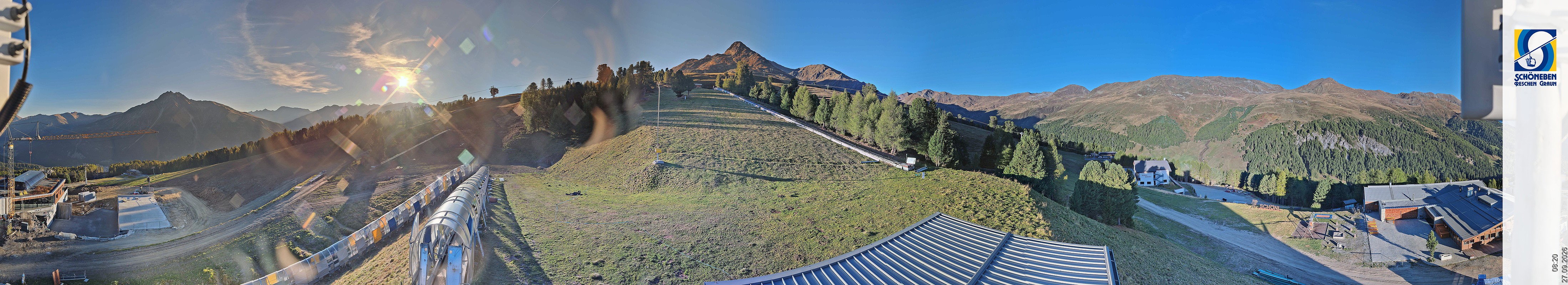 Archiv Foto Webcam Schöneben - Panoramablick von der Mittelstation