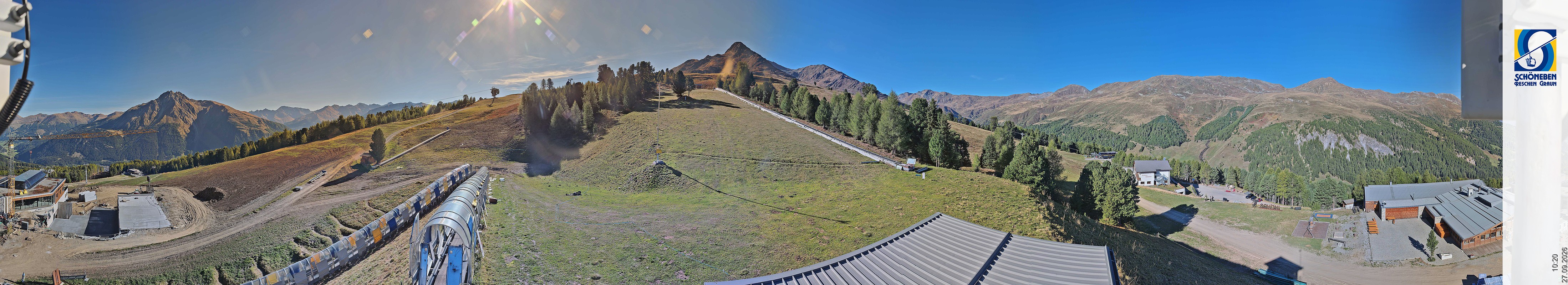 Archiv Foto Webcam Schöneben - Panoramablick von der Mittelstation