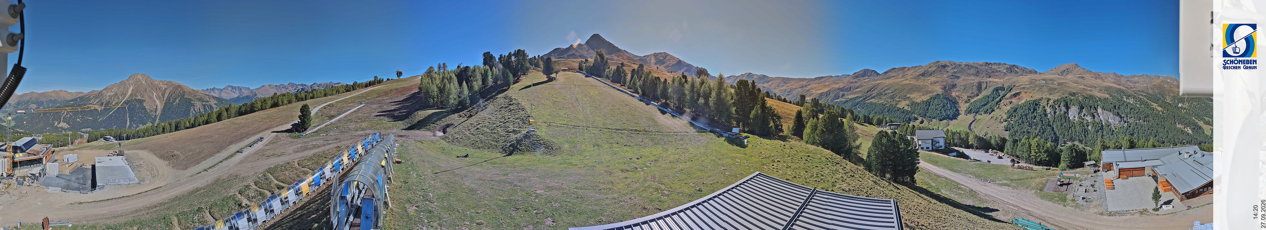 Archiv Foto Webcam Schöneben - Panoramablick von der Mittelstation