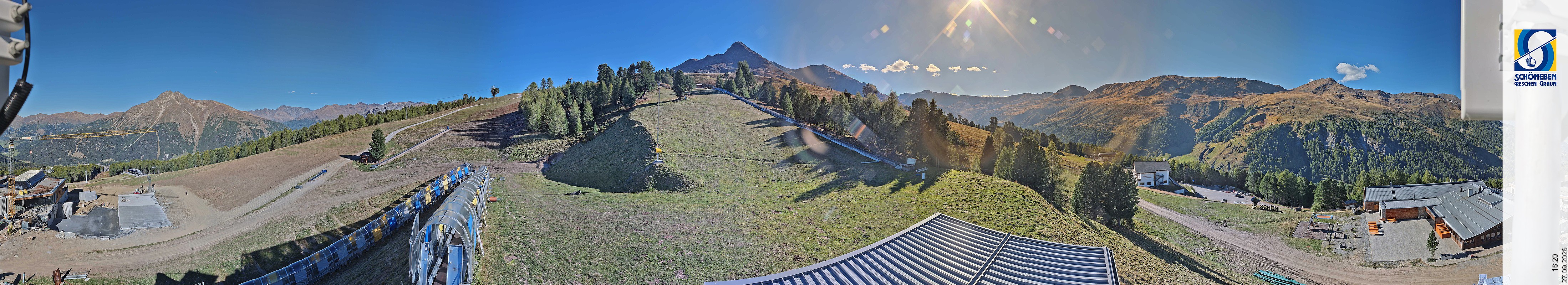 Archiv Foto Webcam Schöneben - Panoramablick von der Mittelstation
