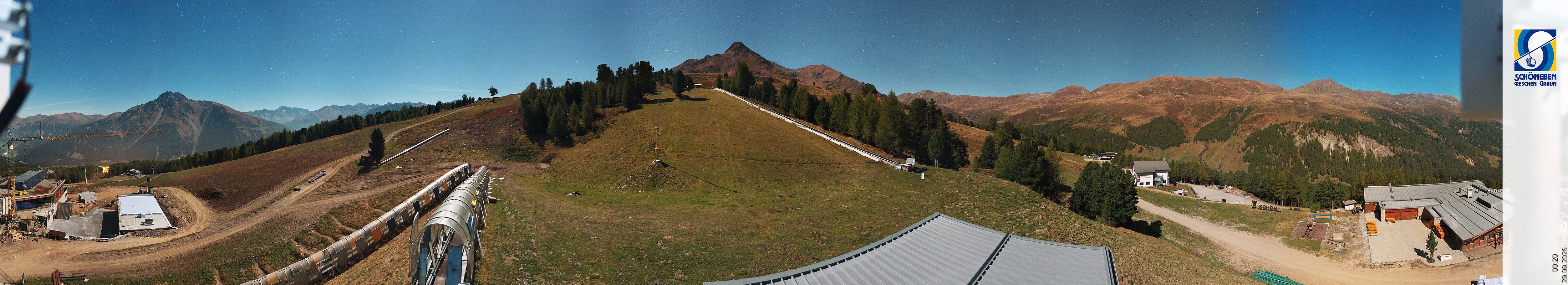 Archiv Foto Webcam Schöneben - Panoramablick von der Mittelstation